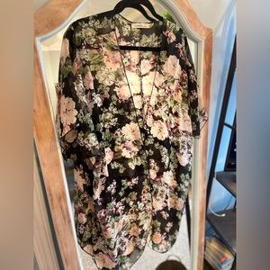 Women liberty love floral cover up